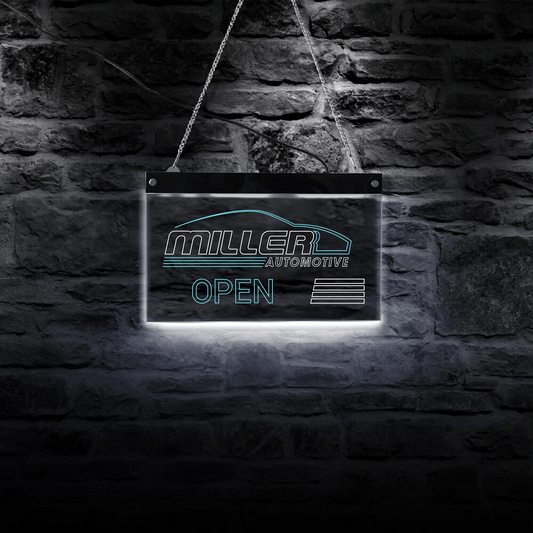 Miller Automotive Open Led Sign