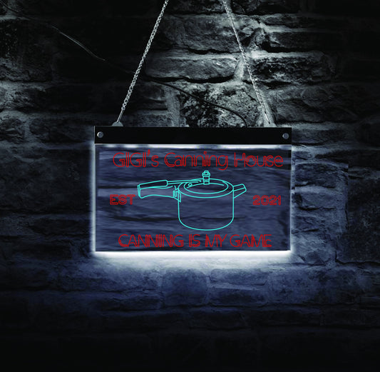 Gigi's Canning House LED Sign
